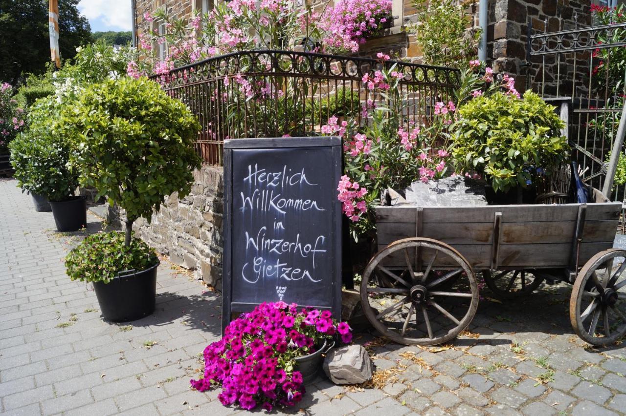 Hotel Winzerhof Gietzen Hatzenport Exterior foto